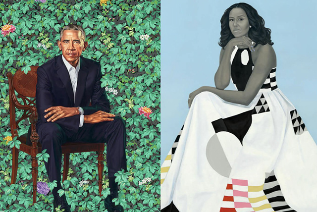 A drawing by a pre-k student of two hearts and a hand