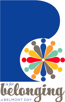 B is for Belonging at Belmont Day logo art