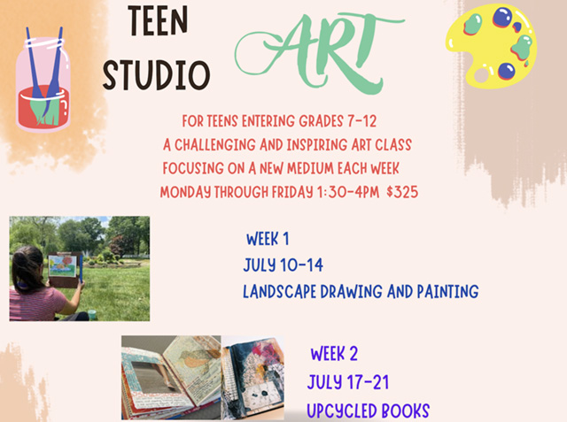 A drawing by a pre-k student of two hearts and a hand